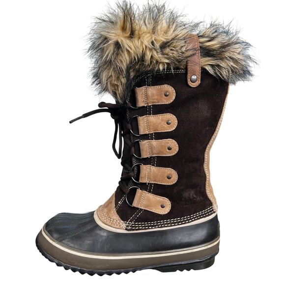 Sorel Women’s Joan Of Arctic Brown Suede Winter Boot Size US 9 - Picture 3 of 10